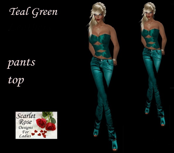 S.R.D. TEAL GREEN PANTS AND TOP