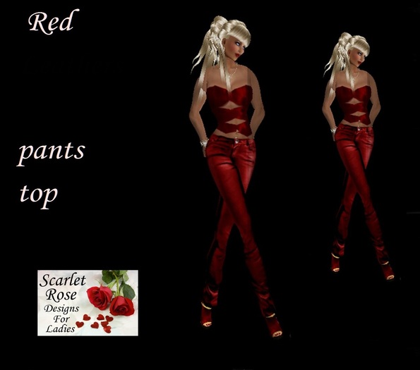 S.R.D. RED PANTS AND TOP