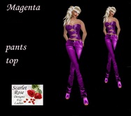 S.R.D. MAGENTA PANTS AND TOP