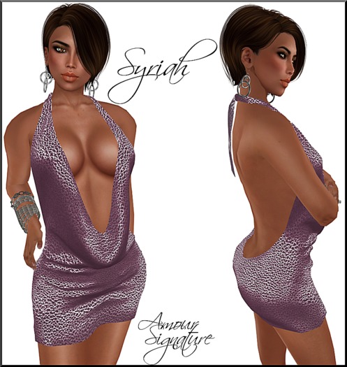 Amour Signature - Syriah MESH Dress - Pink