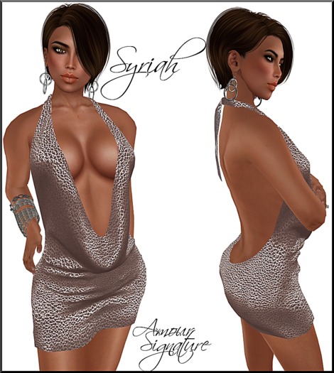 Amour Signature - Syriah MESH Dress - Camel