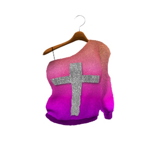 ip. Amen Slouch Sweater (Purple/Pink)