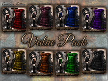 [Mesh] =^.^= Curious Kitties Unreal Fuzz - Piffet Raged Butterflies Dress - Value Pack