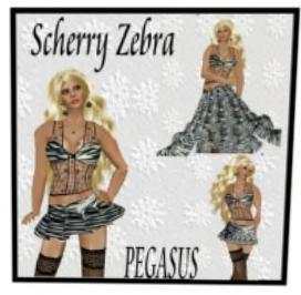 Scherry Zebra Pegasus full female outfit - Resell box