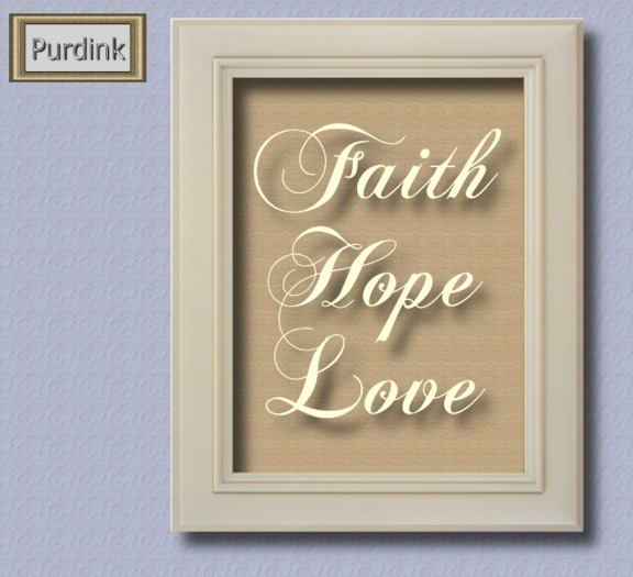 'FAITH HOPE LOVE' - (Beige)