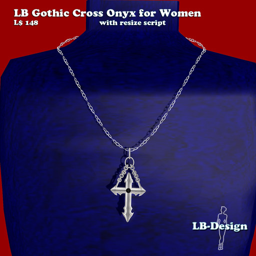 !~*~ LB Gothic Cross Onyx F