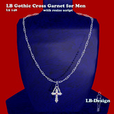 !~*~ LB Gothic Cross Garnet M