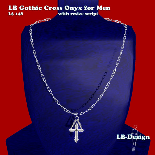 !~*~ LB Gothic Cross Onyx M