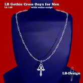 !~*~ LB Gothic Cross Onyx M