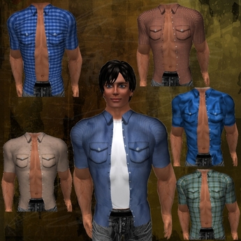 Second Life Marketplace - Shirt templates designer kit FULL PERM ...