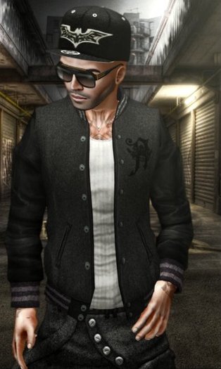 Kapone - Mesh College Jacket greyblack