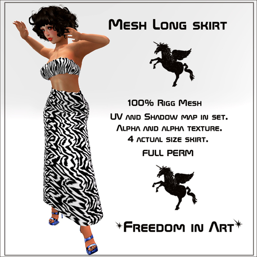 Mesh Long skirt