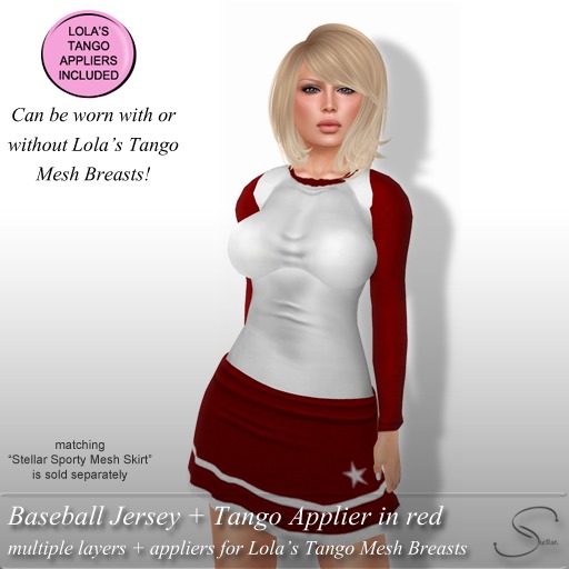 [Stellar] Saki Mesh Skirt & Shirt + Appliers 4 color pack