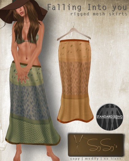 SYSY's Mesh Falling Skirt - Peachy