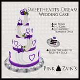 Sweetheart Dream Wedding Cake - Purple [boxed]