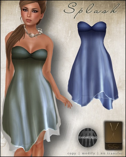 SYSY's Mesh - Splashdress - Cobaltblue