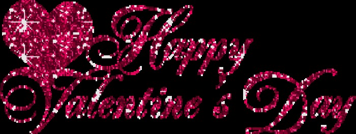 ANIMATED RED SPARKLY HEARTS WITH LOVE