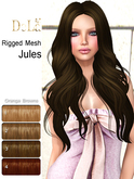 =DeLa*= Mesh Hair "Jules" Orange Browns