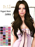 =DeLa*= Mesh Hair "Jules" Dipped Party Colors
