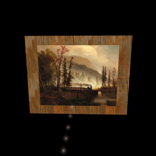 framed painting - Westbound Train