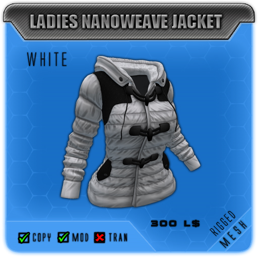 Ladies Nanoweave Jacket (White)