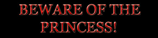 Beware of the PRINCESS! Sign