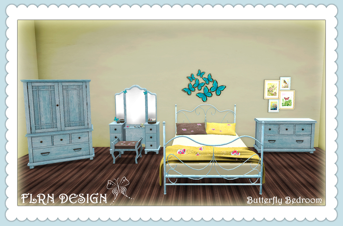 Butterfly Bedroom Blue [BOXED]