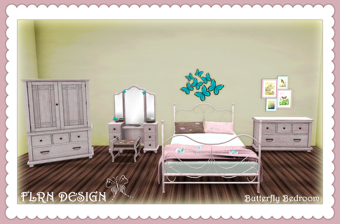 Butterfly Bedroom Pink