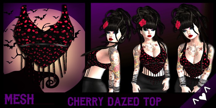 ^v^DRBC^v^Cherry Dazed Top