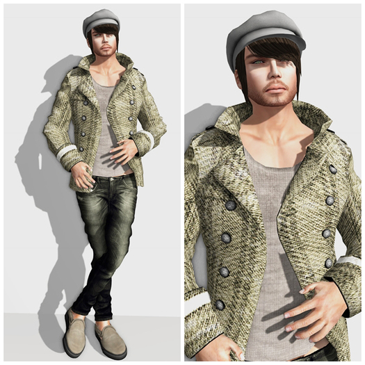 (red)sand Patch Jacket Brown