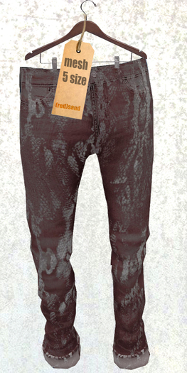 (red)sand Tic/Tac jeans brouwn sneak
