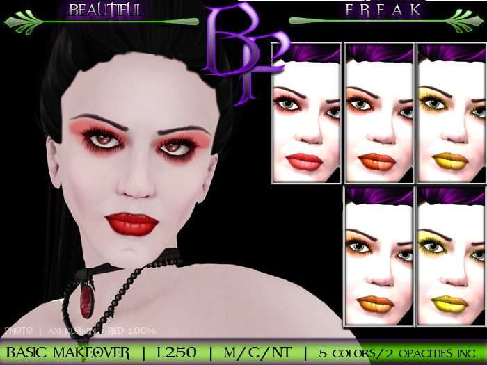 Beautiful Freak:  Basic Makeover - copper/gold/orange/red/yellow