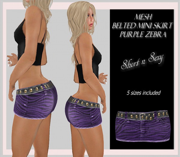 Wild Cherry Purple Zebra Mesh Designer Mini (Boxed)