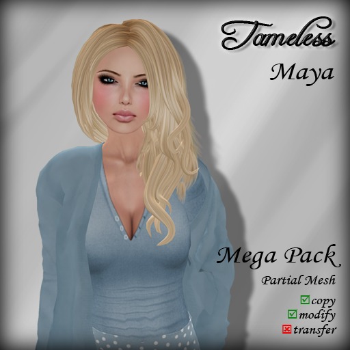 Tameless Hair Maya (MESH) - Mega Pack