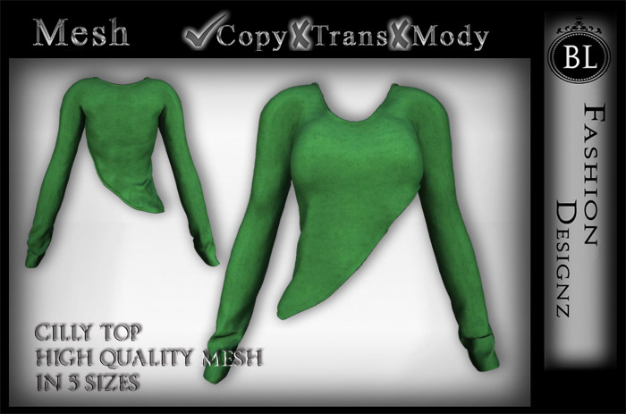 BL Designz - Chilly Top (green)