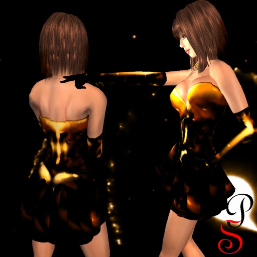 *PKs* Shine Latex Gold - Neckless Included