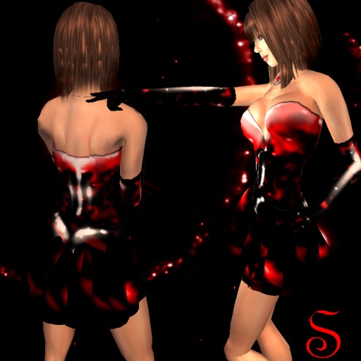*PKs* Shine Latex Red - Neckless Included