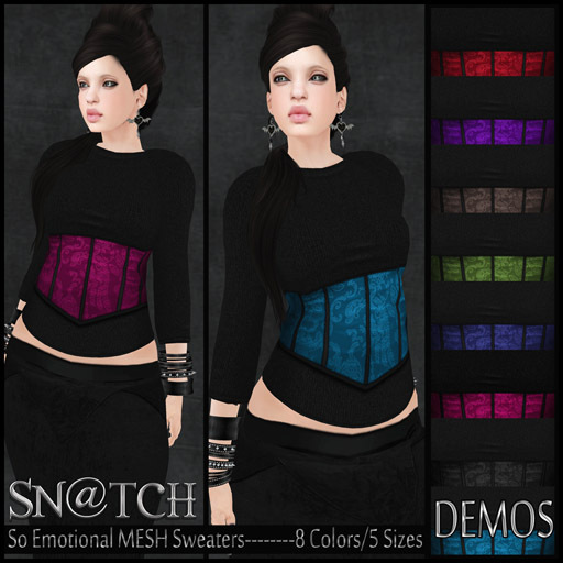 :::Sn@tch Mesh So Emotional Corset Sweaters (DEMOS):::