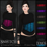 :::Sn@tch Mesh So Emotional sweaters-All Colors (XSmall):::