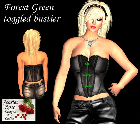 S.R.D. TOGGLE BUSTIER FOREST GREEN 