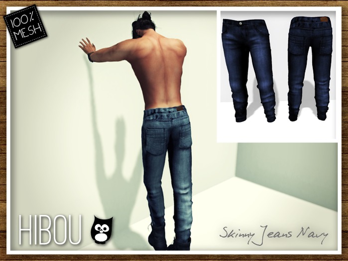 *Hibou* Skinny Jeans MESH Navy 