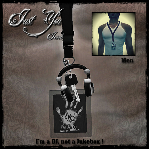 *** Just You Jewels *** Necklace I'm DJ not a Jukebox (men)  