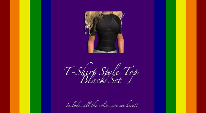 T-Shirt Style Top FATPACK! (black set)