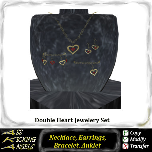 AKA Double Heart Jewelery Set Ad
