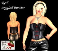 S.R.D. TOGGLE BUSTIER RED