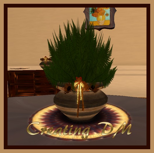 M&D-VASE, PLANT, FLOWER DECORATION, WITH PLATE