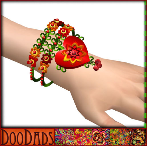 DooDads - Heart with Berries Bracelets