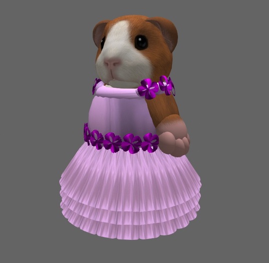 Tiny Cham Couture - Pink Flower Gown