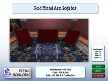 Blue Wood Arm Sofa2 - Freya's Ironworks