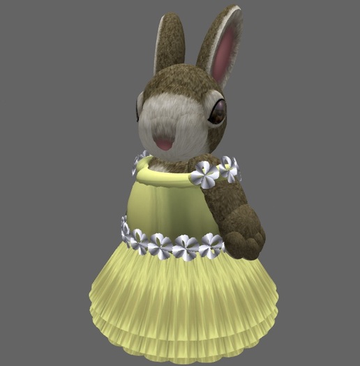 Tiny Cham Couture - Yellow Flower Gown